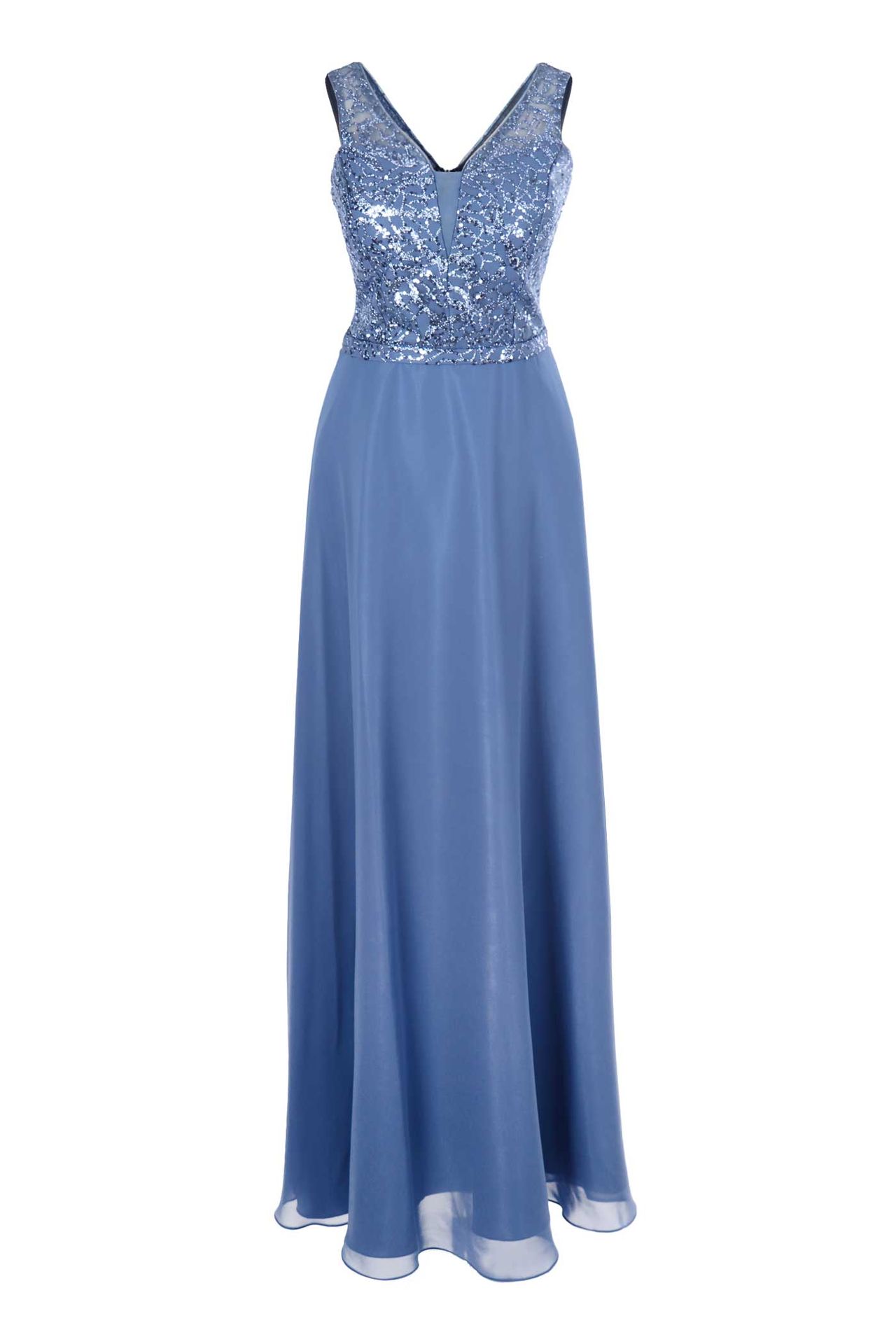 Girls-Chiffon-Kleid, lang