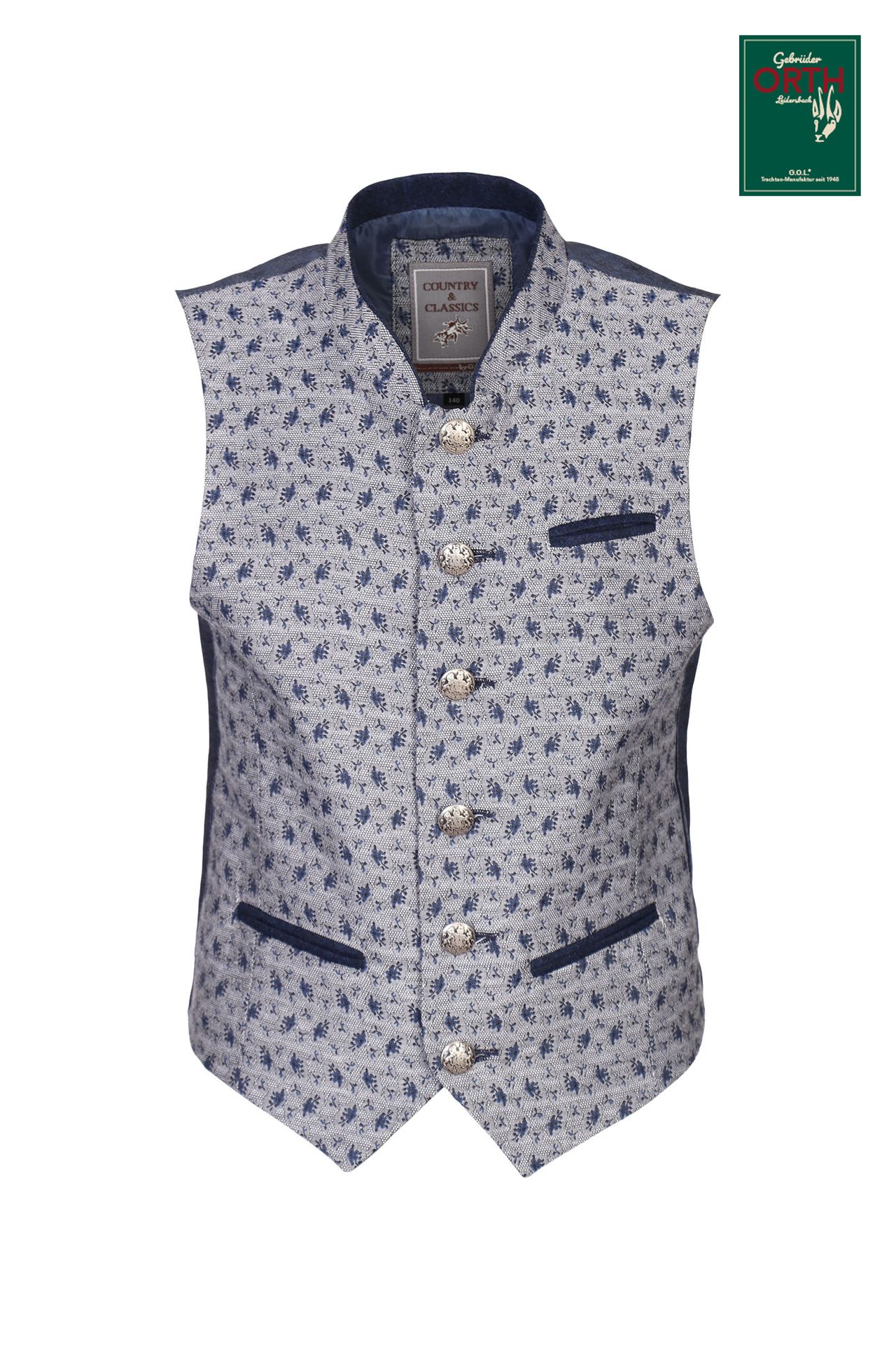 Jacquard-Trachtenweste