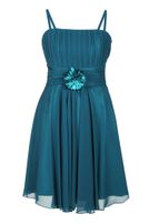 Damen-Chiffon-Kleid mit Stola