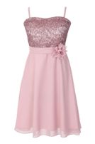 Girls-Chiffon-Kleid mit Stola