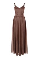 Girls-Glitzerkleid, lang