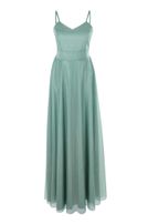 Girls-Glitzerkleid, lang