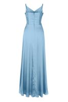 Satin-Kleid, lang