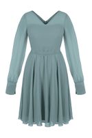 Chiffon Kleid Langarm