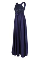 Satin-Kleid, lang