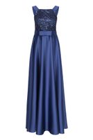 Satin-Kleid, lang