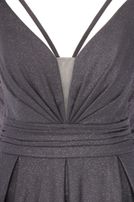 Girls-Glitzerkleid, lang