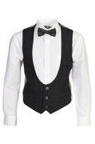 Boys-Karo-Weste Slim-Fit