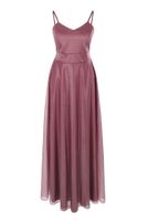 Girls-Glitzerkleid, lang