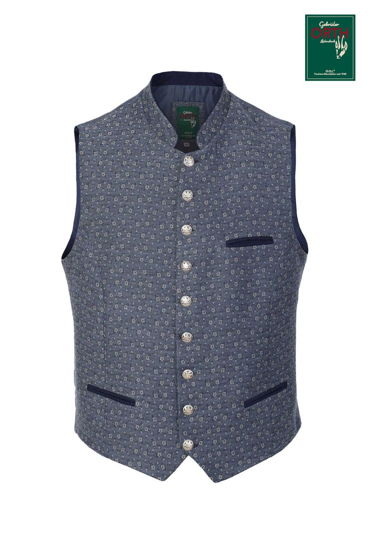 Jacquard-Trachtenweste